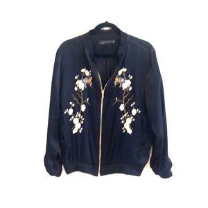 Zara silk Bomber jacket